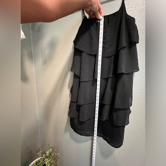 Madewell Ruffle Tier Cami Dress in
Black - Picture 7 of 11